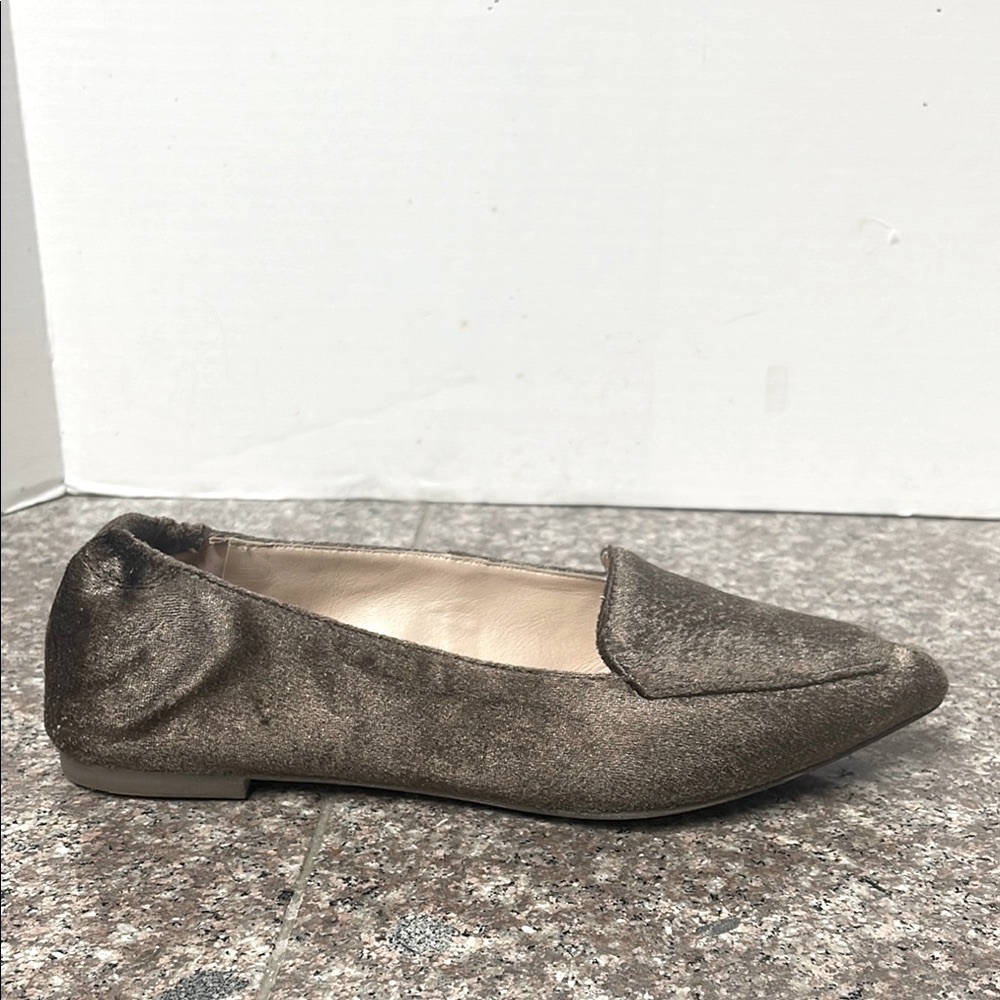 Hush Puppies Women’s sz9 Wide Shimmering Bronze Fabric Loafers